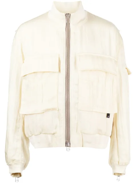 OAMC high-neck bomber jacket White 23E28OAU18NYLOA011