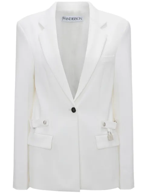 JW Anderson notched-lapels single-breasted blazer White JK0255PG0865001