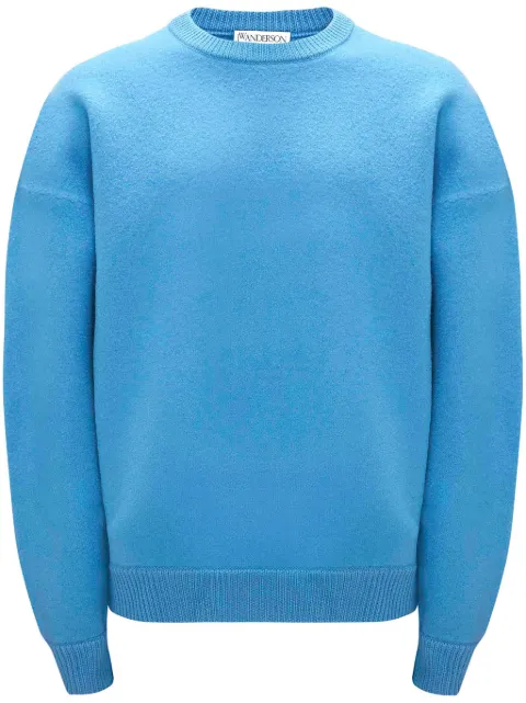JW Anderson crew-neck merino jumper Blue KW0972YN0270830