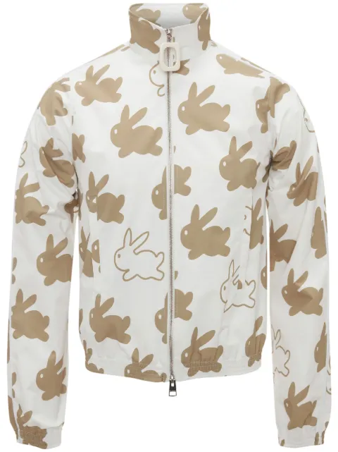 JW Anderson bunny-print technical jacket White JK0266PG1346041