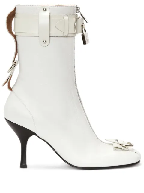 JW Anderson padlock ankle boots White ANW41014A18120