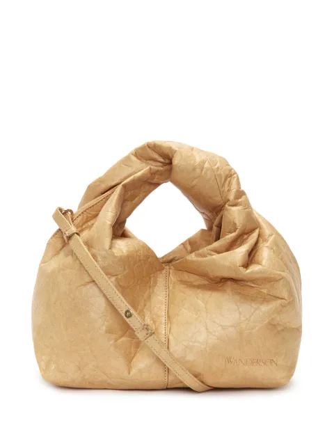 JW Anderson Twister crinkle-finish crossbody bag Neutrals HB0541FA0289132