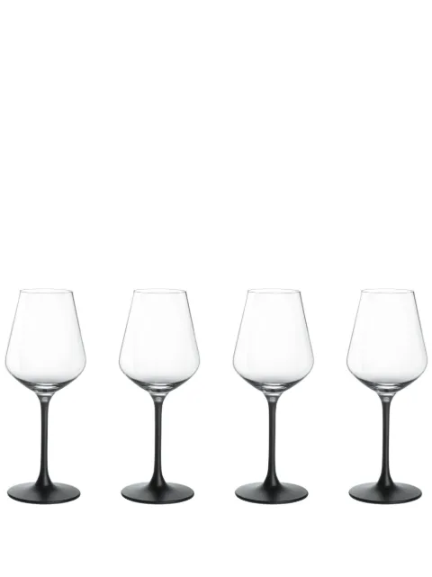 Villeroy & Boch Manufacture Rock wine glasses (set of 4) Black 1137988110