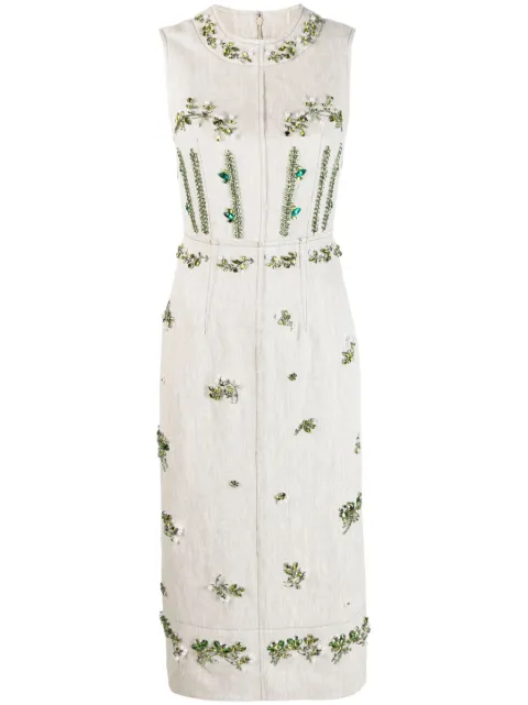 ERDEM Ellery sleeveless dress Neutrals 21847