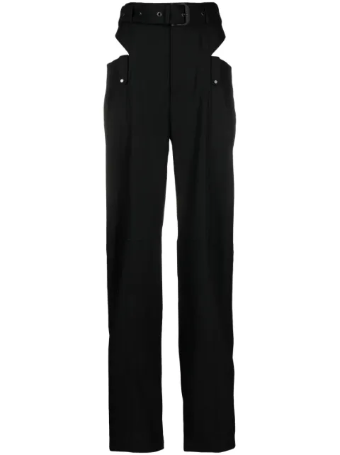 Ssheena high-waisted wool trousers Black 23SSPANTERTS23004