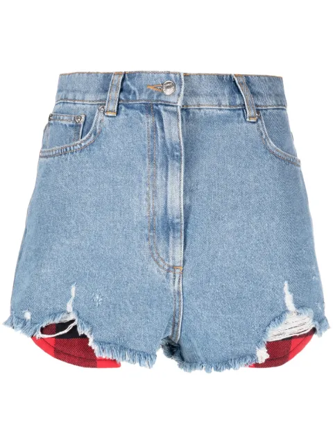MOSCHINO JEANS high-rise cotton denim shorts Blue J03098737