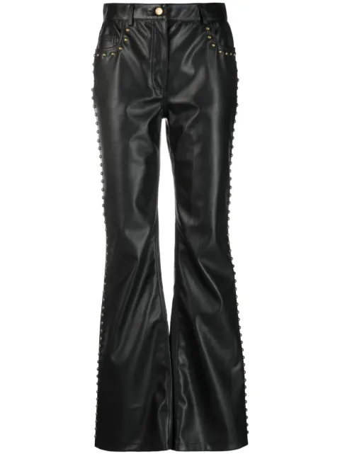 MOSCHINO JEANS stud-detail mid-rise trousers Black 3378718