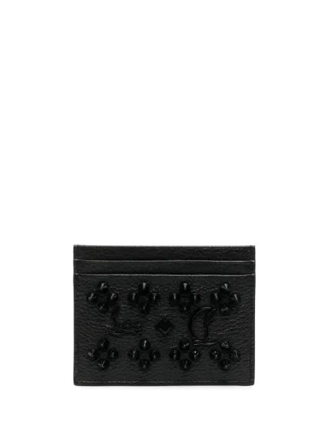 Christian Louboutin Kios studded card holder Black 3175225B253