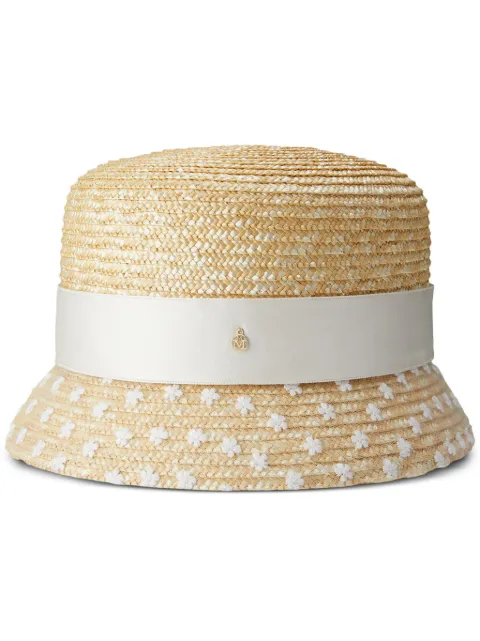 Maison Michel Mini New Kendall cloche hat Neutrals 1155026001