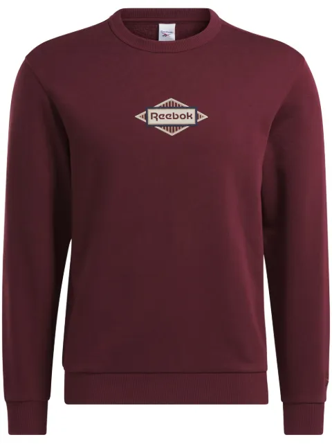 Reebok logo-print cotton sweatshirt Red 100034557