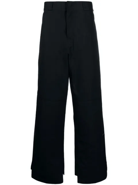 Palm Angels Sartorial-tape straight-leg trousers Blue PMCG003E23FAB0014603