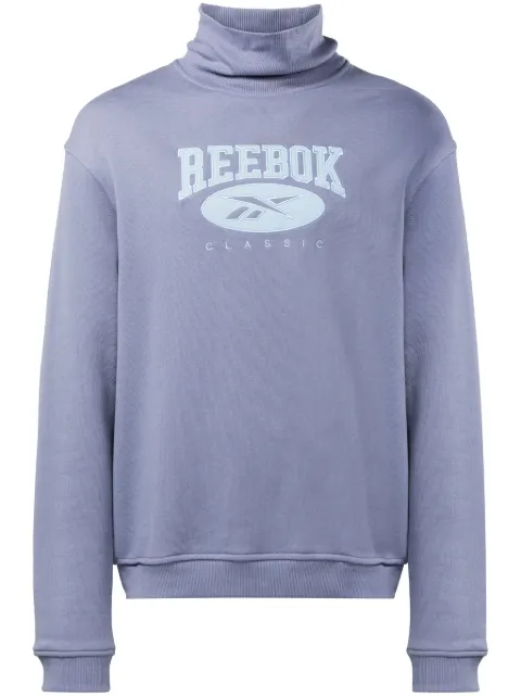 Reebok logo-appliqué roll-neck sweatshirt Purple 100035516