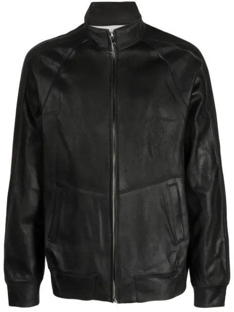 Taakk high-neck zipped bomber jacket Black TA23SSBL027
