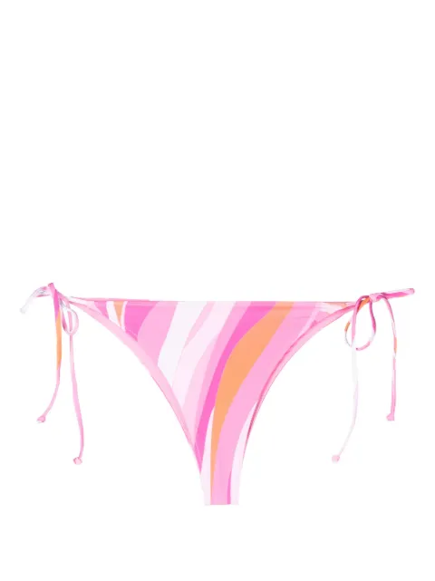 MC2 Saint Barth abstract-print bikini bottoms Pink VIR0001