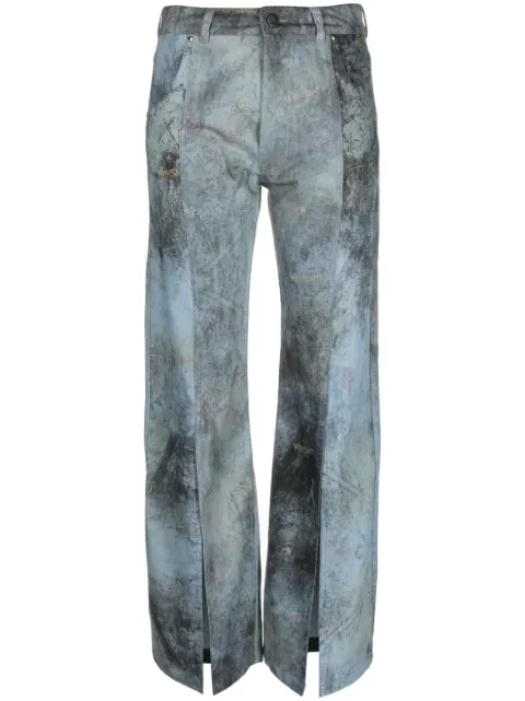 Weinsanto stud-embellished bootcut trousers Blue WEI04P001