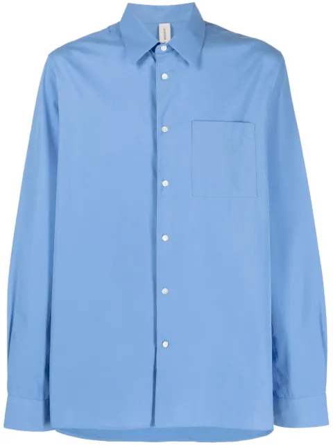 Another Aspect 3.0 organic-cotton shirt Blue ASCB