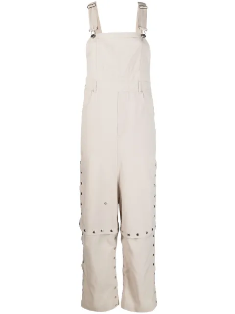 Weinsanto convertible studded wide-leg overalls Neutrals WEI04P016
