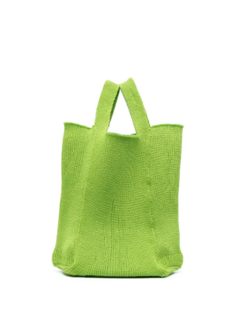 A. ROEGE HOVE Emma knitted tote bag Green C08M053M