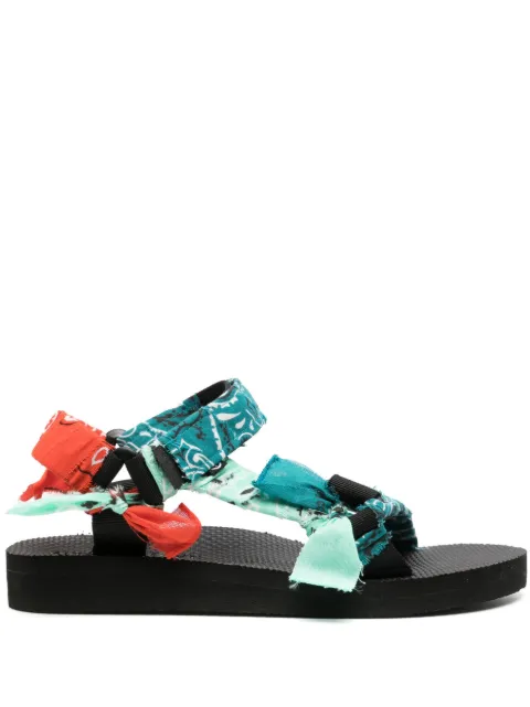 Arizona Love Trekky Mix bandana-print sandals Blue S23TKMIXT