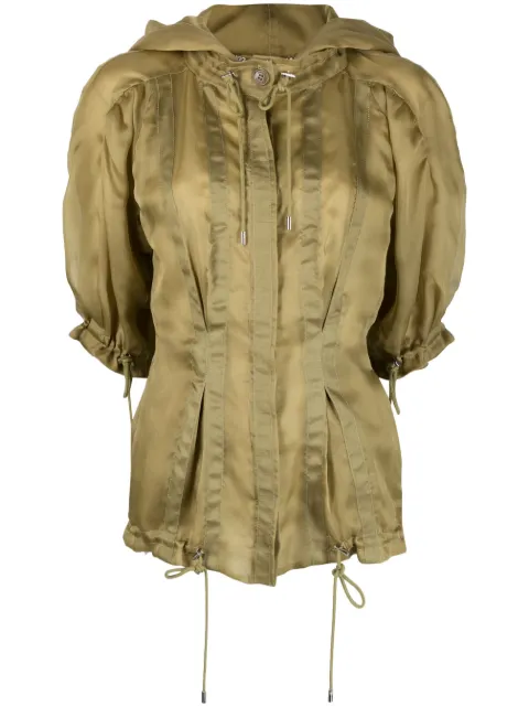 Alberta Ferretti striped fitted jacket Green A06040154