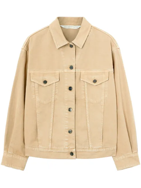 Palm Angels GD Loose Bull denim jacket Neutrals PWEA109E23FAB0016161