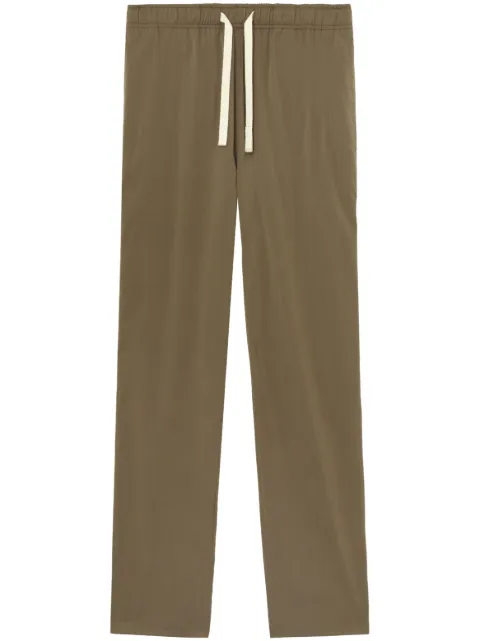 Palm Angels straight-leg drawstring trousers Green PMCA141E23FAB0015610