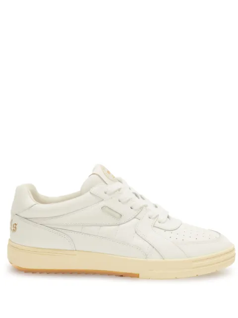 Palm Angels University lace-up leather sneakers White PMIA078E23LEA0020101
