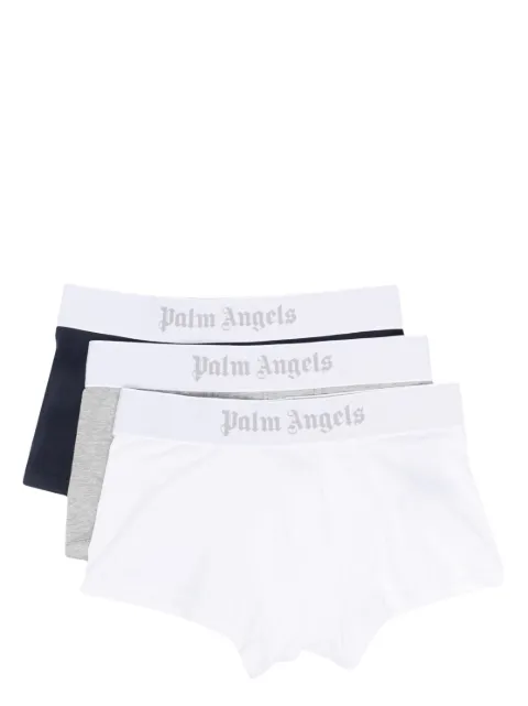 Palm Angels three-pack logo-print boxers Blue PMUH006E23JER0018401
