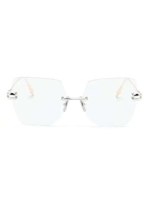 Dita Eyewear oversized-frame optical glasses Gold DTX155