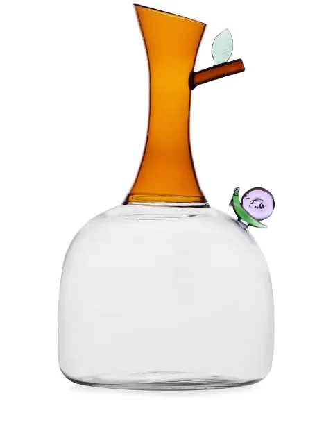Ichendorf Milano snail glass decanter (27.5cm) White 09354045