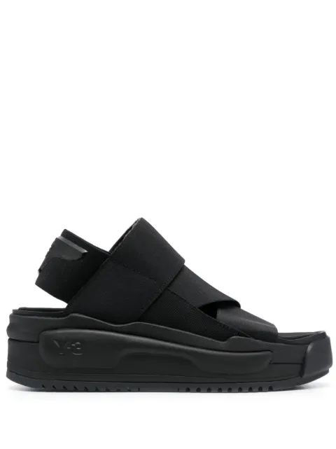 Y-3 Rivalry elasticated-strap sandals Black FZ6401
