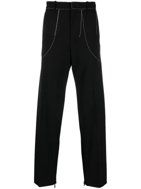 Off-White Stitch tailored trousers Black OMCA196S23FAB0031001
