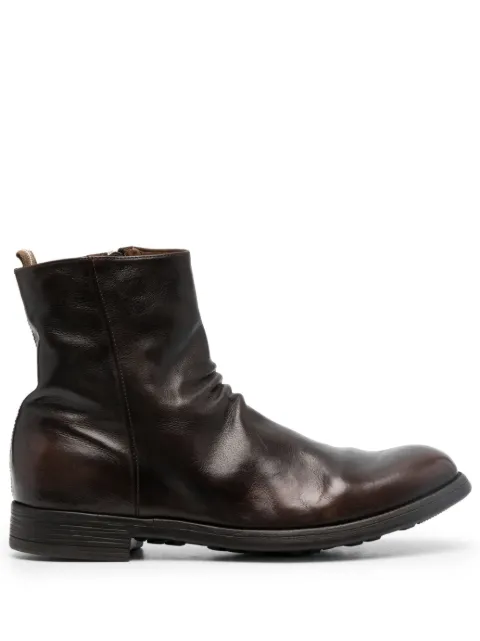 Officine Creative Chronicle 005 leather ankle boots Brown OCUCHRO058IGN41D222