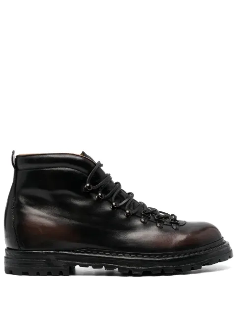 Officine Creative Artik 001 leather boots Brown OCUARTI001CANY6D118