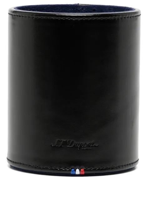 S.T. Dupont Line D leather pen pot Black 007110
