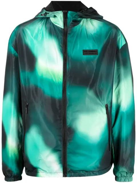 Karl Lagerfeld tie-dye reversible windbreaker Green 505006532508