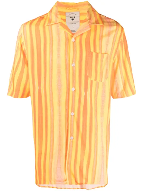 OAS Company Orangina striped shirt Yellow 700528