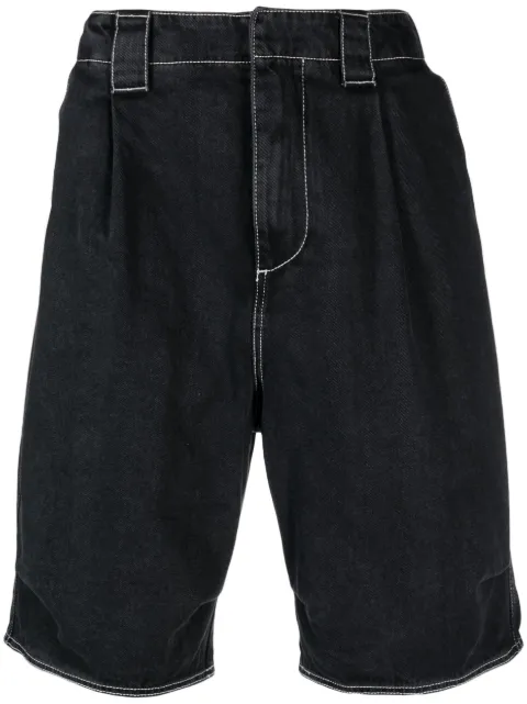 Sunnei knee-length denim bermuda shorts Black MRTWMBOT060DEN012