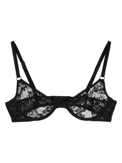 Fleur Du Mal Le Stretch lace demi bra Black BR03890100