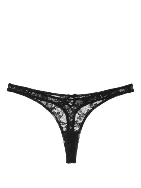 Fleur Du Mal Le Stretch lace thong Black PY04070100