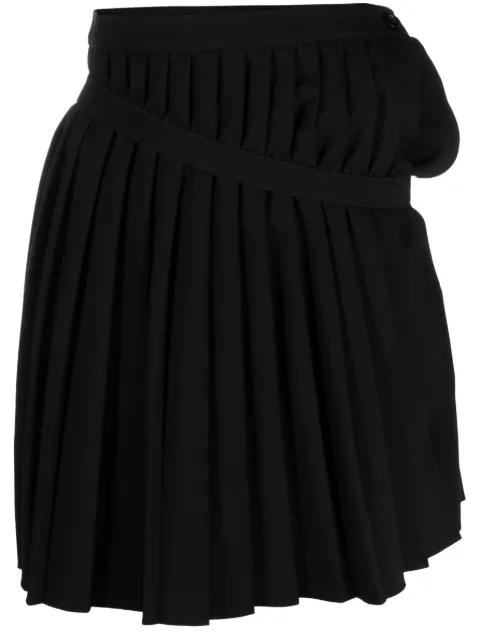 MM6 Maison Margiela asymmetric pleated miniskirt Black S52MC0002S53961