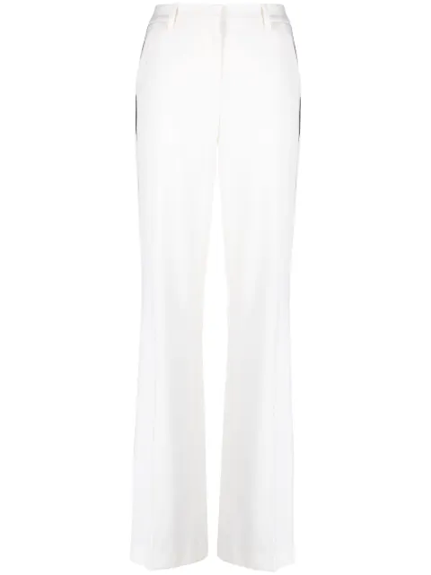 P.A.R.O.S.H. side-stripe flared trousers Neutrals LILIUXY23D230414