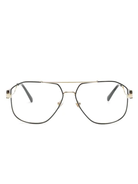Versace Eyewear Medusa Head pilot-frame glasses Black VE1287