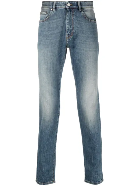 PT Torino logo-patch straight leg jeans Blue C5KJ05Z50BASCA35