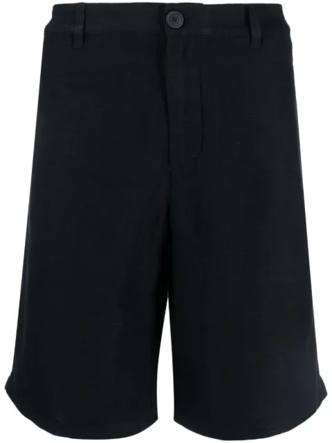 Armani Exchange linen bermuda shorts Blue 8NZS67ZNFNZ