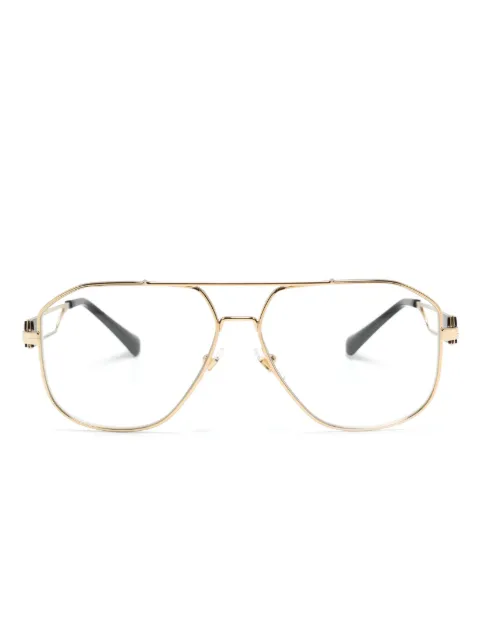 Versace Eyewear Medusa Head pilot-frame glasses Gold VE1287