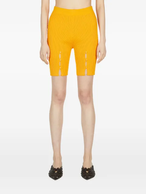 ESTER MANAS button-detail shorts Orange EMSS23KN08ORA