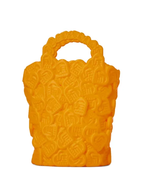ESTER MANAS heart-embossed bucket hat Orange EMSS23ACC04ORA