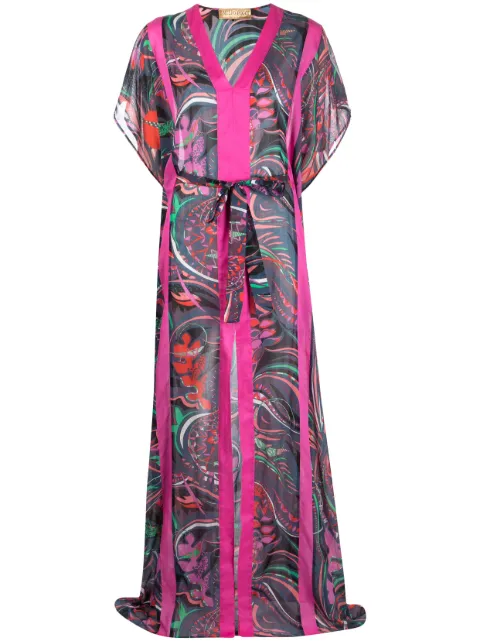PUCCI printed kaftan dress Pink 61WG30