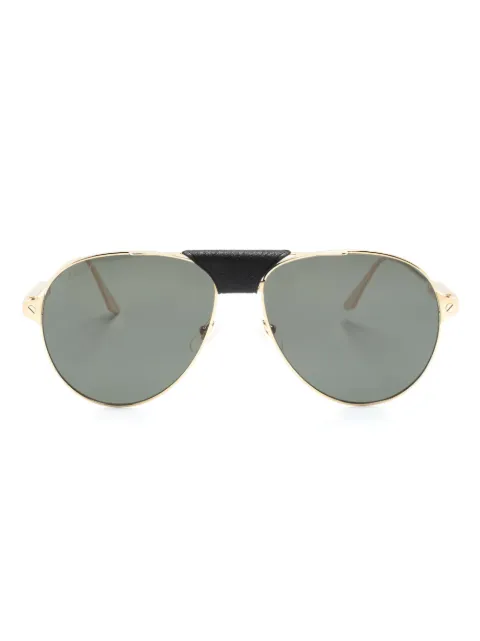 Cartier Eyewear Santos de Cartier pilot sunglasses Gold CT0387S